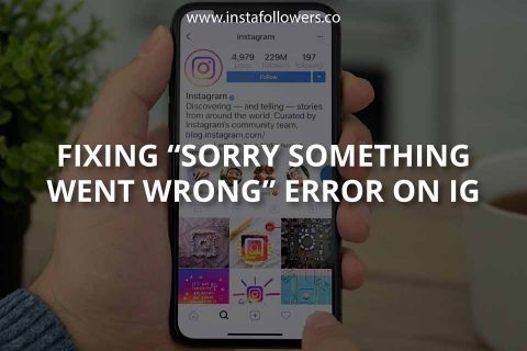 Fixing ''Sorry, Something Went Wrong'' Error on IG