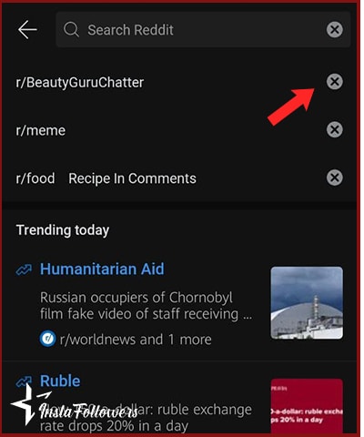 clear search history