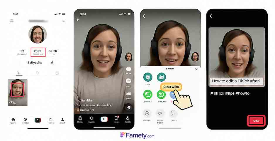 save the tiktok video
