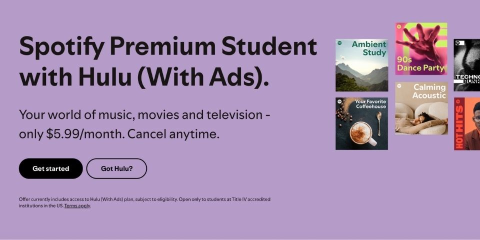 Activate Hulu with Spotify