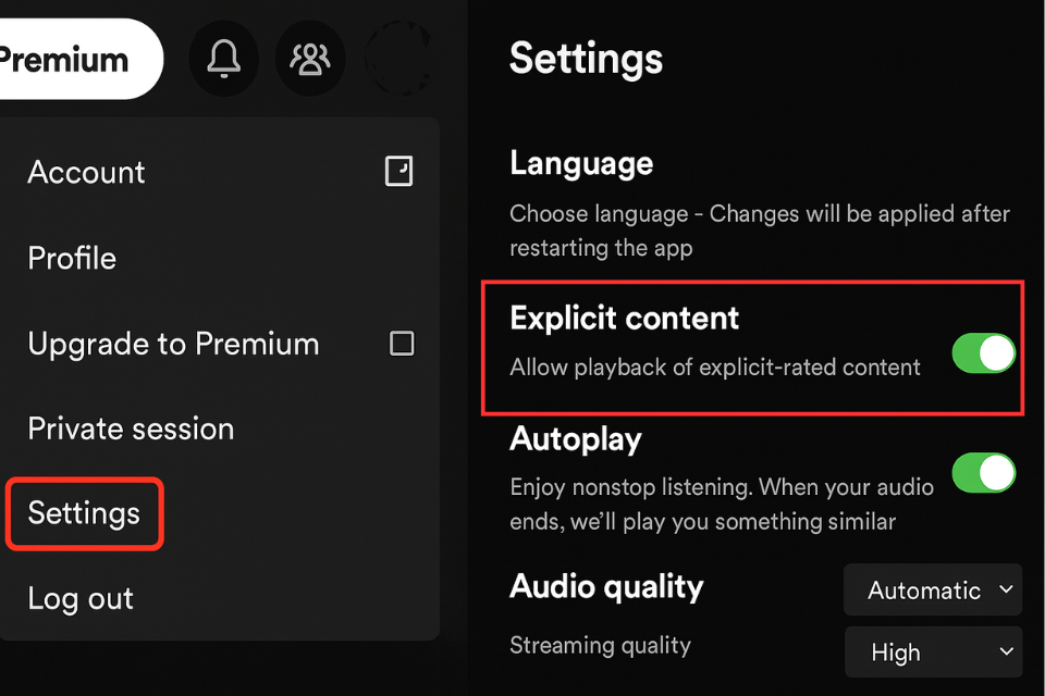 How To Adjust Your Spotify Content Settings