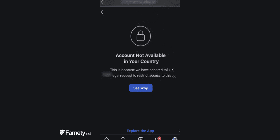 instagram account not available in your country