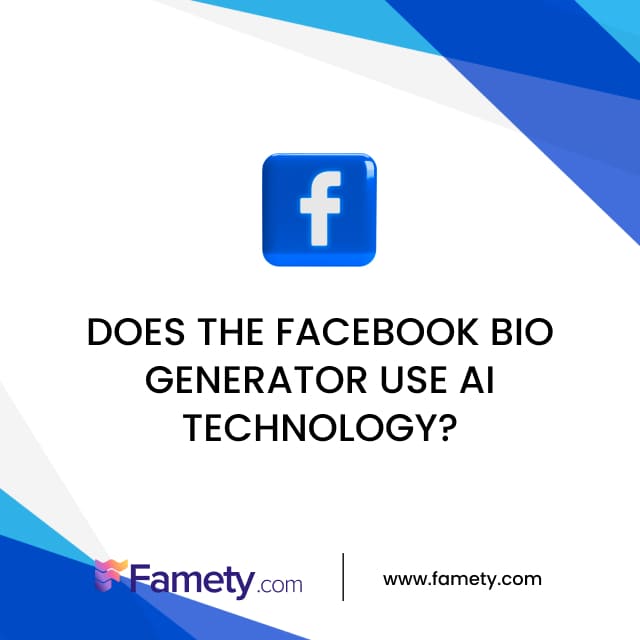 does the facebook bio generator use ai technology